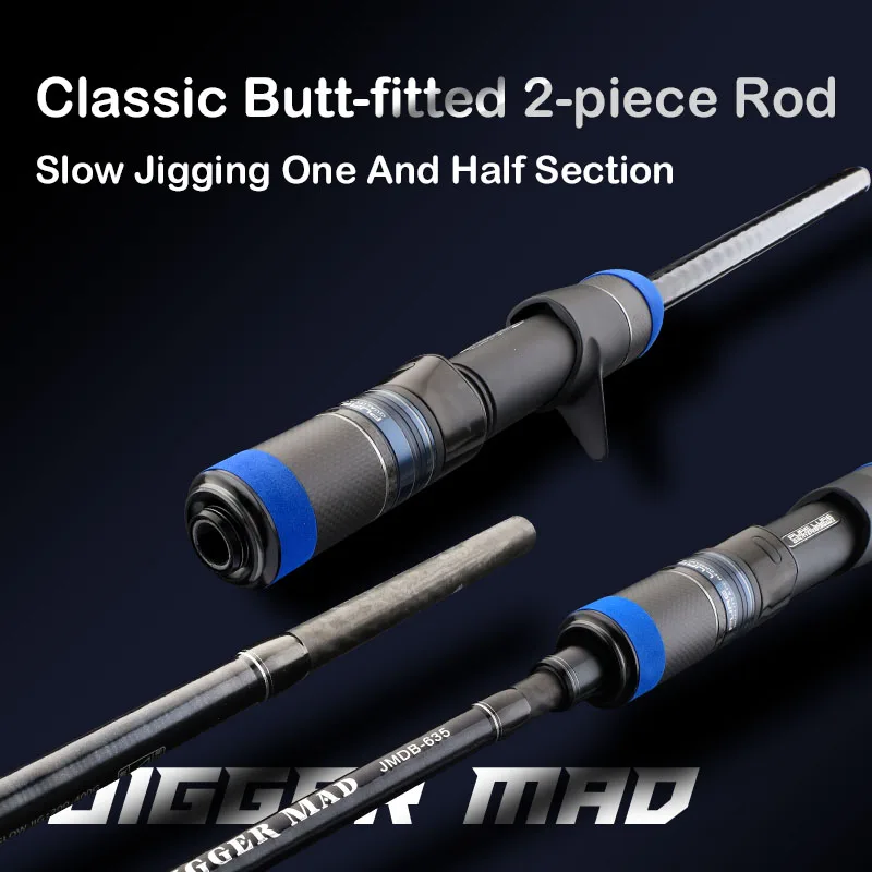 Imagem -05 - Purelure-slow Jigging Rod para Pesca do Barco Spinning Baitcasting Rod Ponta Sólida Spinning de Água Salgada Baitcasting 1.90m 6.35ft