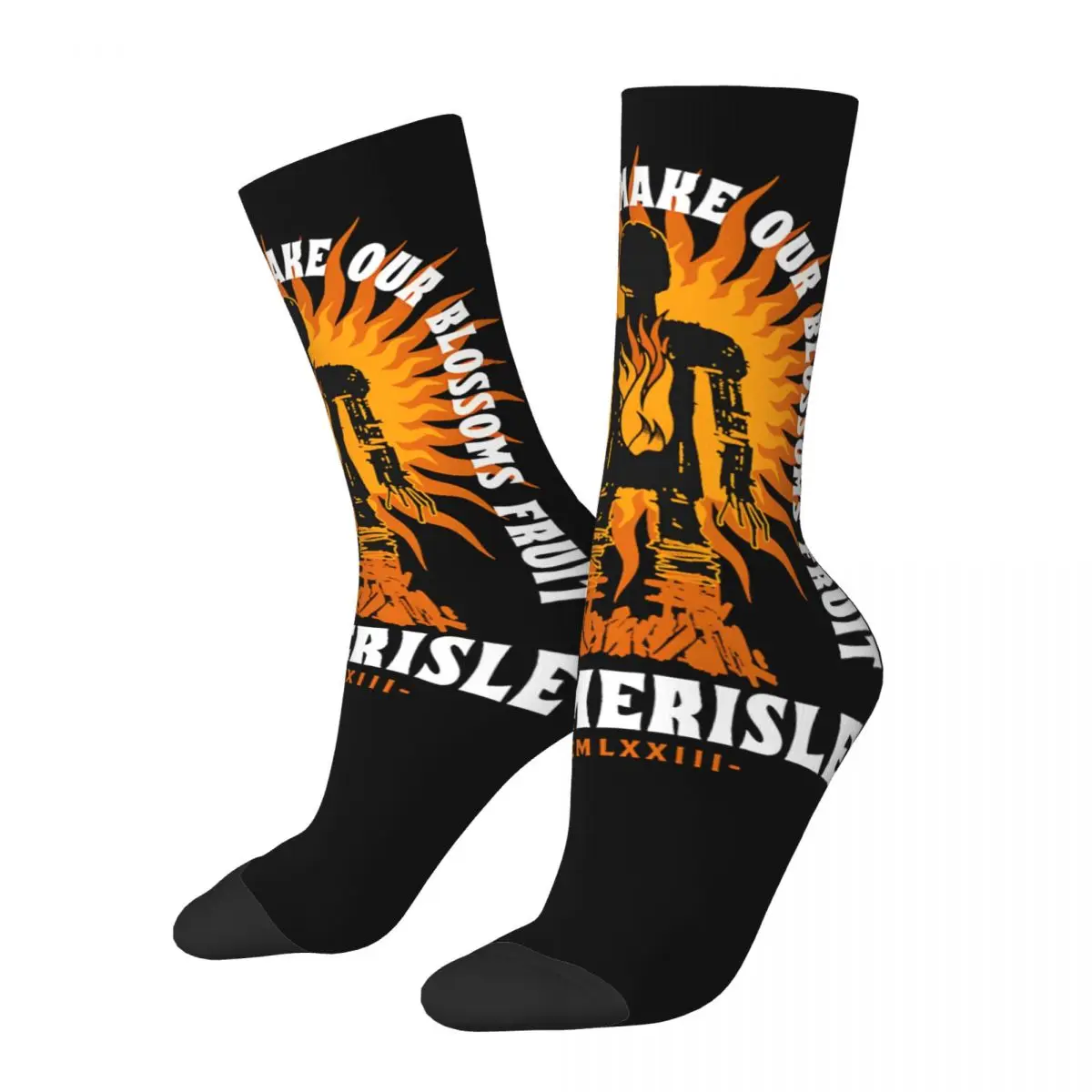 Crazy compression Splendid Sock for Men Vintage The Wicker man Quality Pattern Crew Sock Novelty