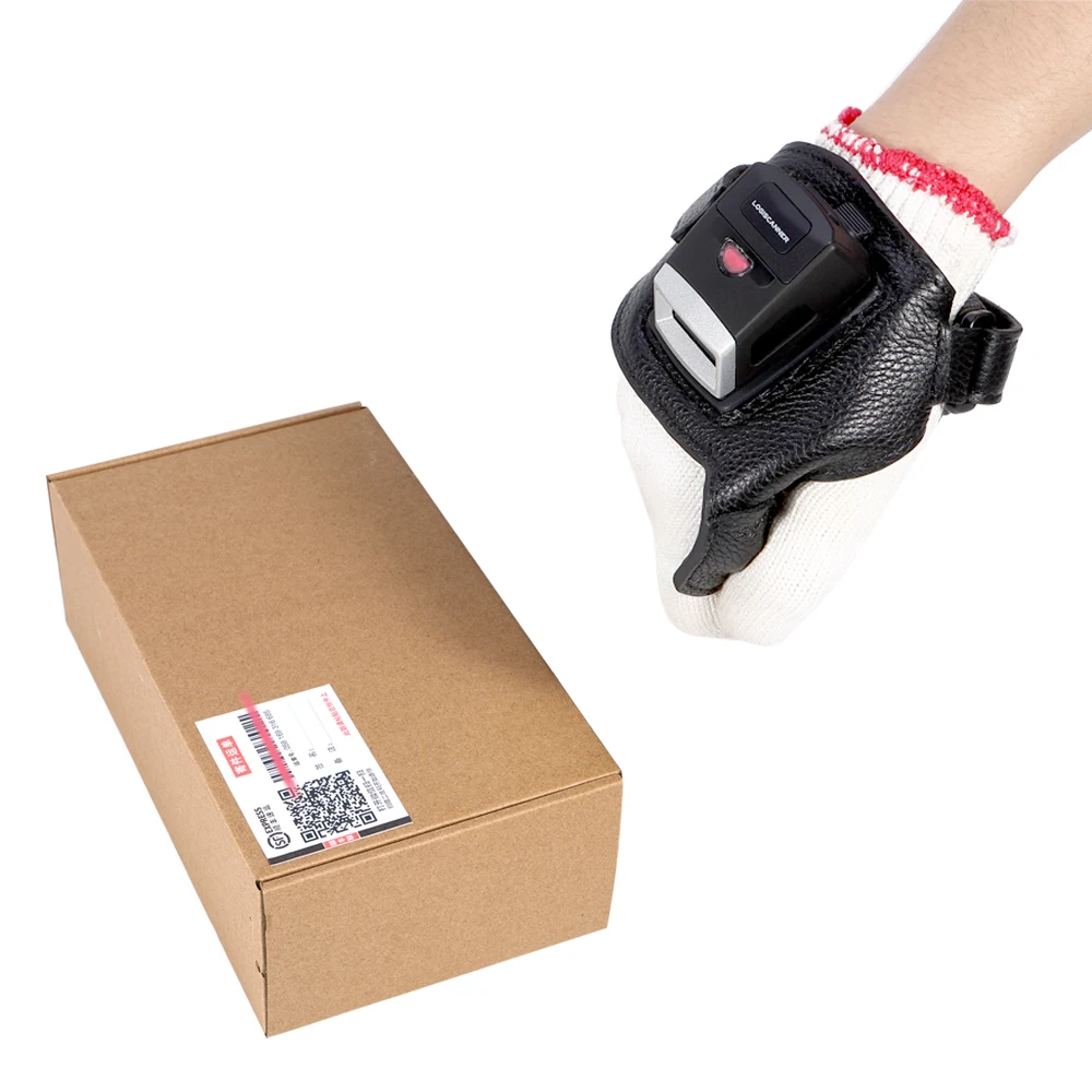 Factory Effon PS02  IP 65 Level  Mini 2D Waterproof Handheld Wrist Barcode Scanner Reader with Wearable Glove for Warehouse