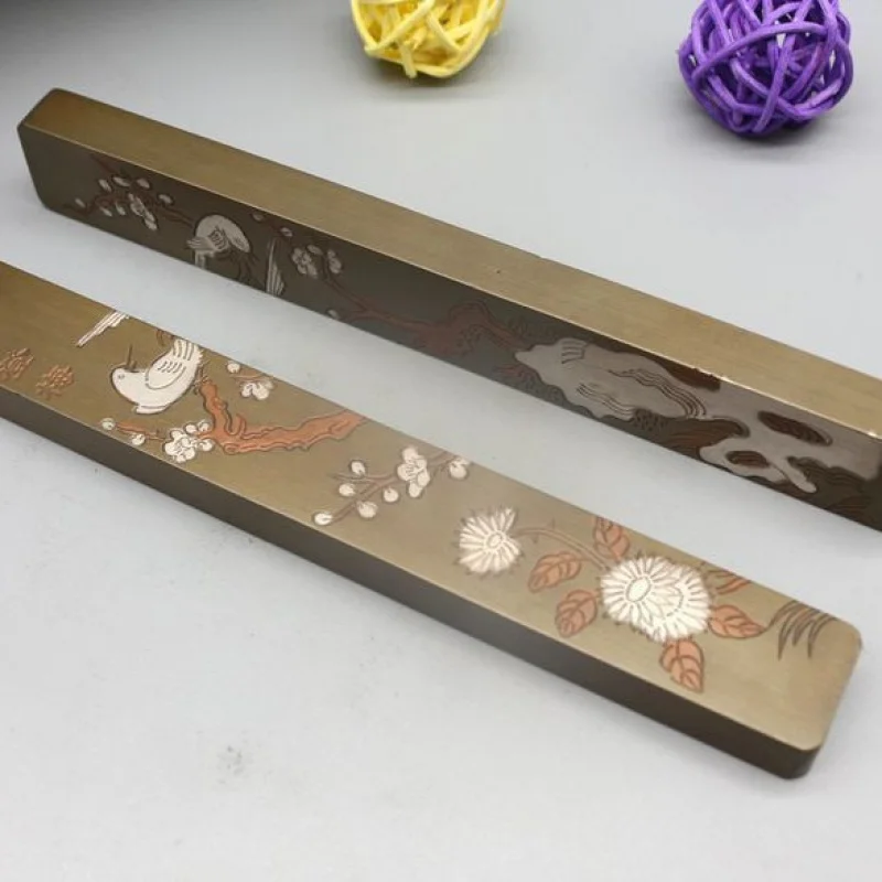 Copper paperweight, stationery supplies, calligraphy and art paper press, solid pair, metal gift, live streaming supply