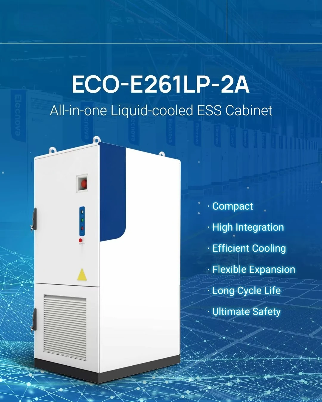 Energy Storage for EV Fast Charging 314Ah Cell 125KW/261kWh Charge/Discharge IEC62477 Complied 0.5C Battery Storage System