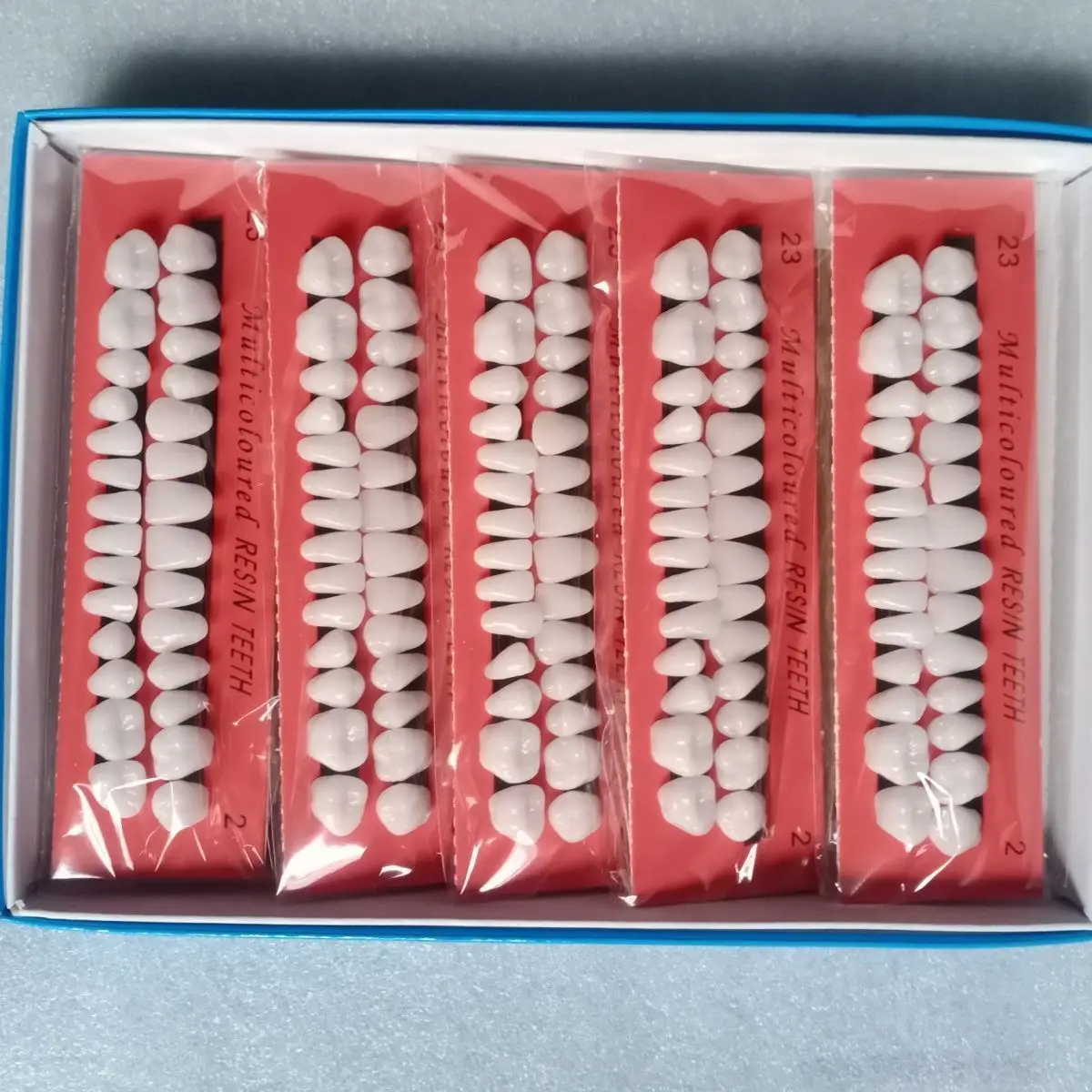 10Pcs Dental Full Denture Particle Dental Resin Particles High Wear Resistance Strong Practice Teeth Arrangement Dental Material