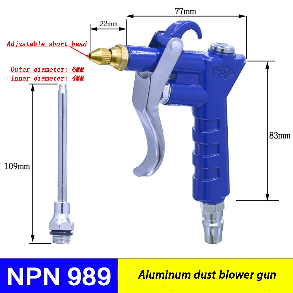 Air Blow Gun Trigger Cleaner Compressor Dust Blower Nozzle Cleaning Tool Compressor Portable Cleaning Supplies
