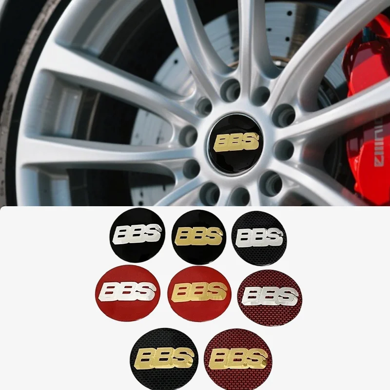 4 قطعة 56/60/68/70 مللي متر BBS نمط عجلة مركز قبعات-أسود لامع ABS محور يغطي لتزيين إطارات السيارة العالمية