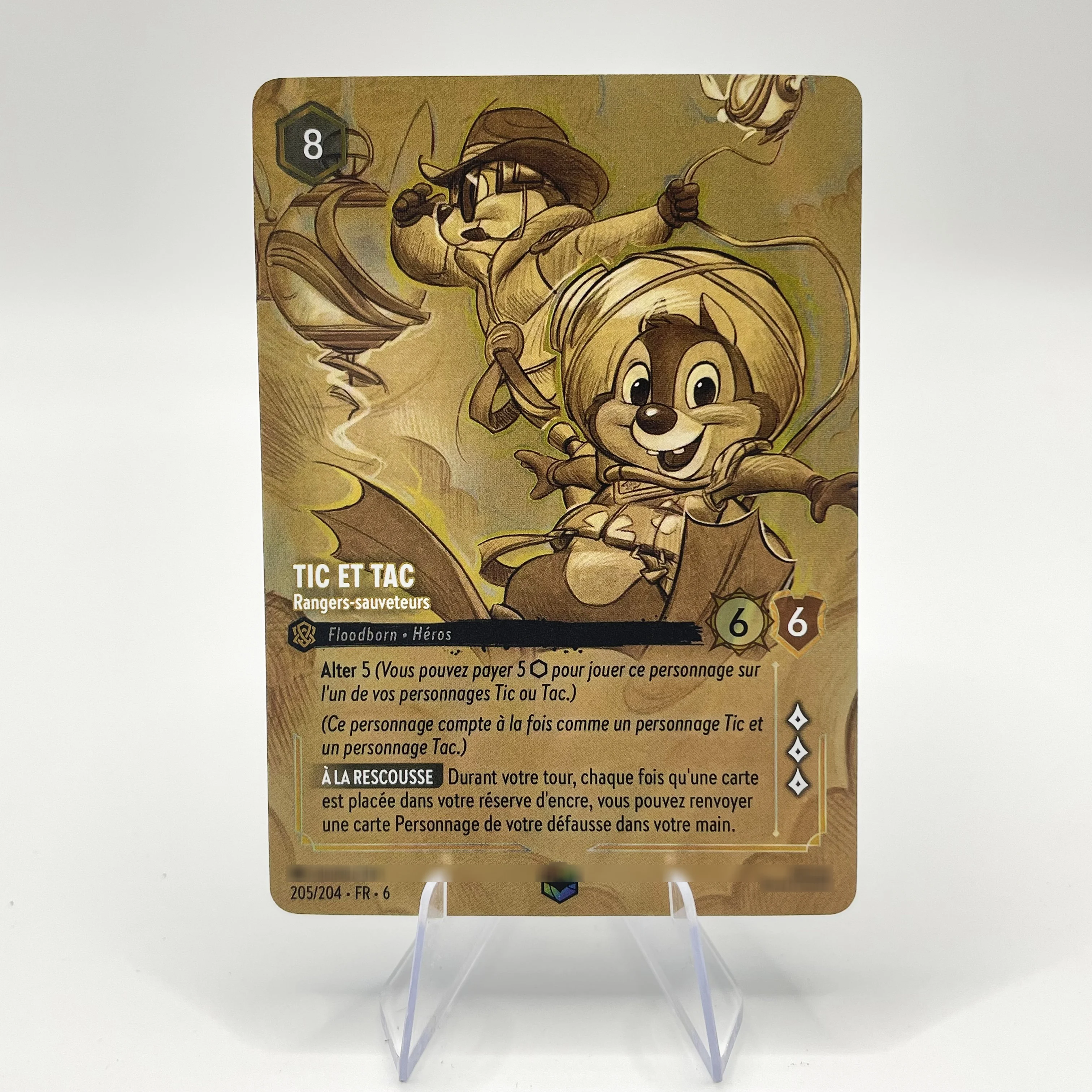 PROXY Lorcana Rozdział 6 Francuskie Karty Folii Dalsy TIC ET TAC Tiana Tigrou Basil Baymax Yama Karty Kolekcjonerskie do Gry TCG