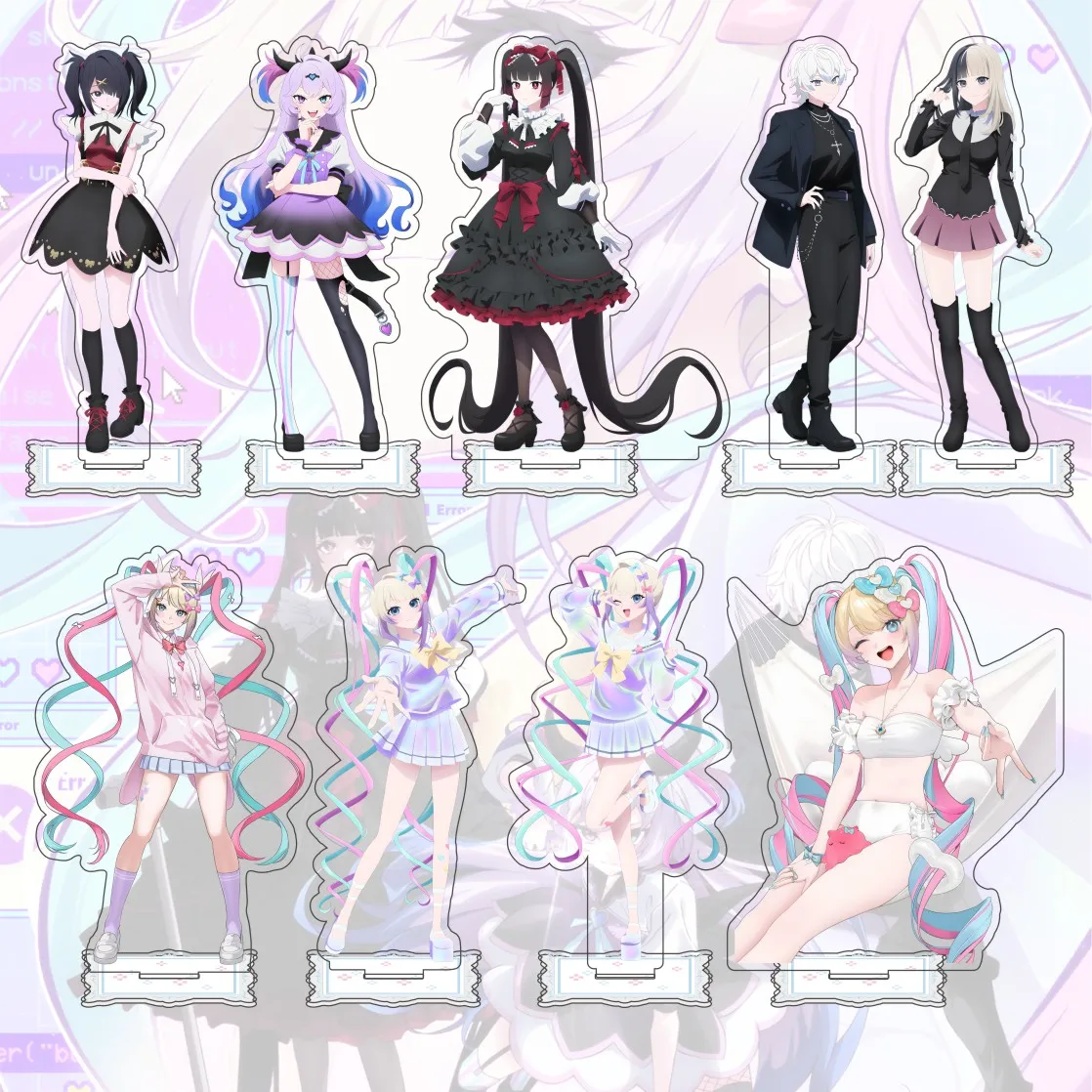 Anime NEEDY GIRL OVERDOSE 15 cm Acrylic Standing Figure Model Desktop Decoration Fan Collection Gift Keychain