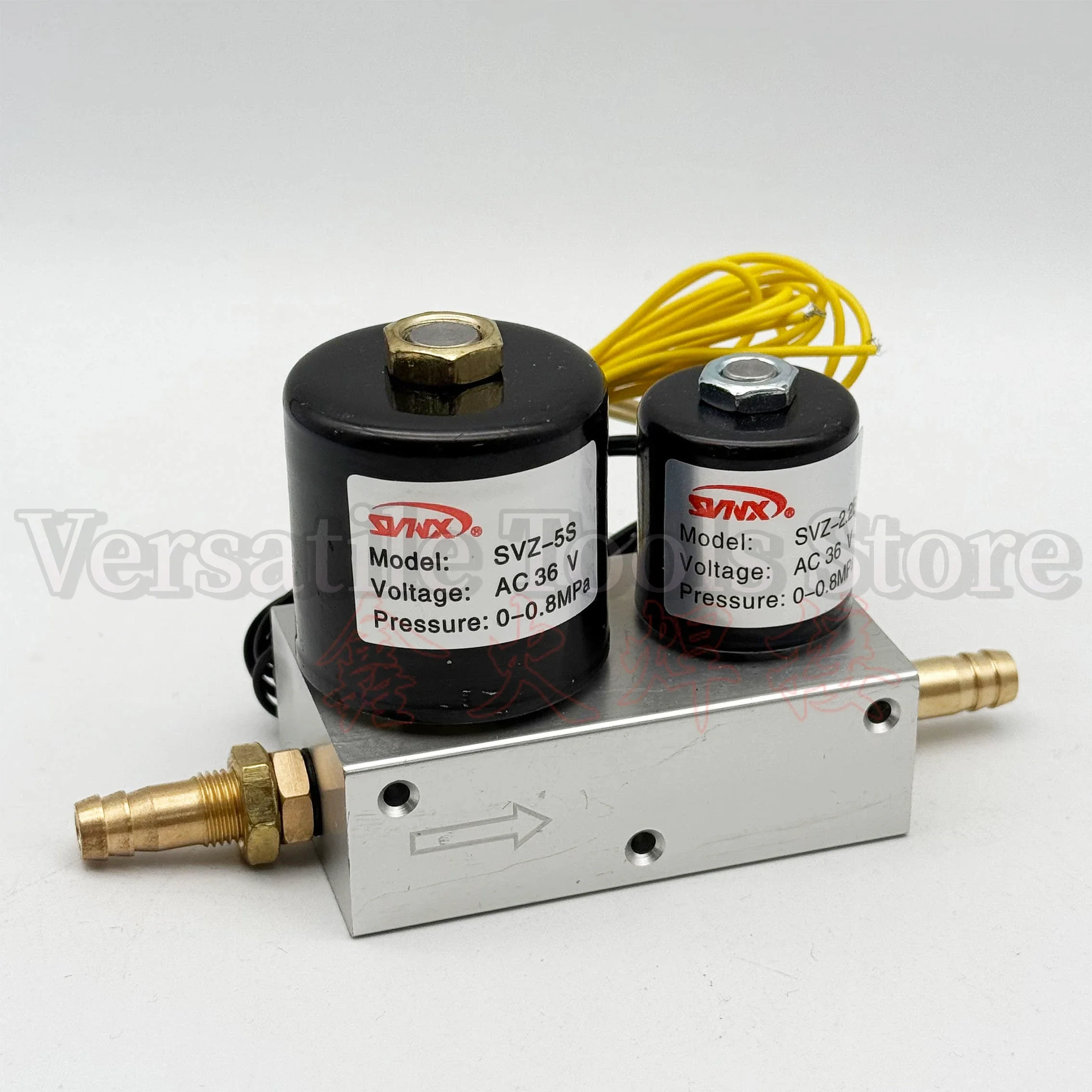 LGK100 Plasma Cutting Machine Solenoid Valve Dual Air Valve AC36V Size Combination Air Valve SVZ-5S-2.2