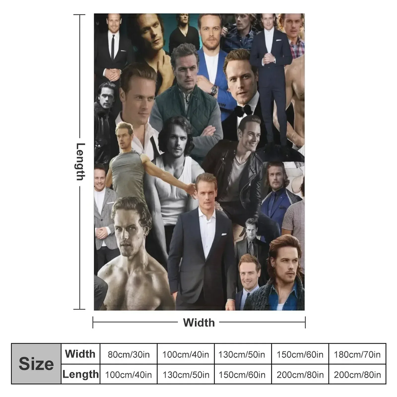 Sam Heughan Throw Blanket Decorative Sofa Summer Beddings sofa bed Blankets For Bed Furrys funny gift Blankets