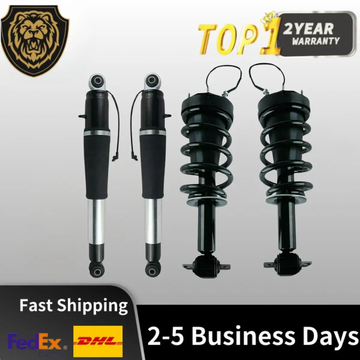 

4Pcs Front Rear Shock Struts for GMC Yukon Denali Escalade Tahoe Suburban 15-20 GM 84176675 GM 23151122 GM 23267007 GM 23312156