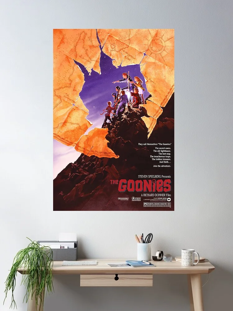 

The Goonies Movie Art Print Canvas Poster, Living Room Decor, Home Wall Picture