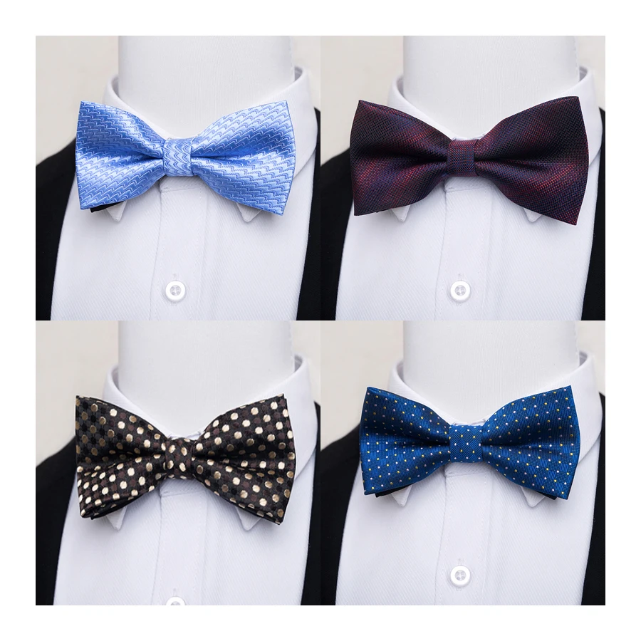 Brand Fashion Bow Tie Dot Dark Grey Man Wedding Accessories Fit Formal Party lover\'s day Butterfly Tie Bowtie