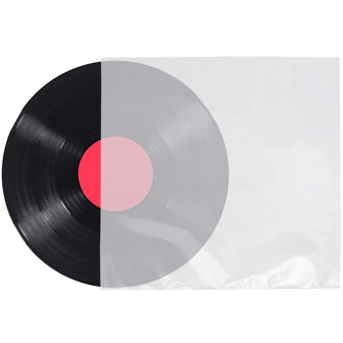 30Pcs 12 Inch Flat Open Vinyl Record Sleeves Thickened Clear Plastic Cd Protection Bags Dust Scratch Proof for and