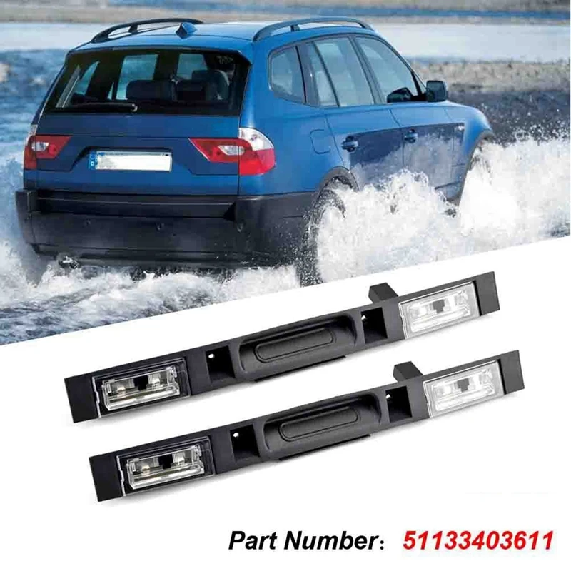 51133403611 4Pcs/Set Car Boot Trunk Lid Rear Handle Grip With Key Button For BMW X3 E83 2004-2010