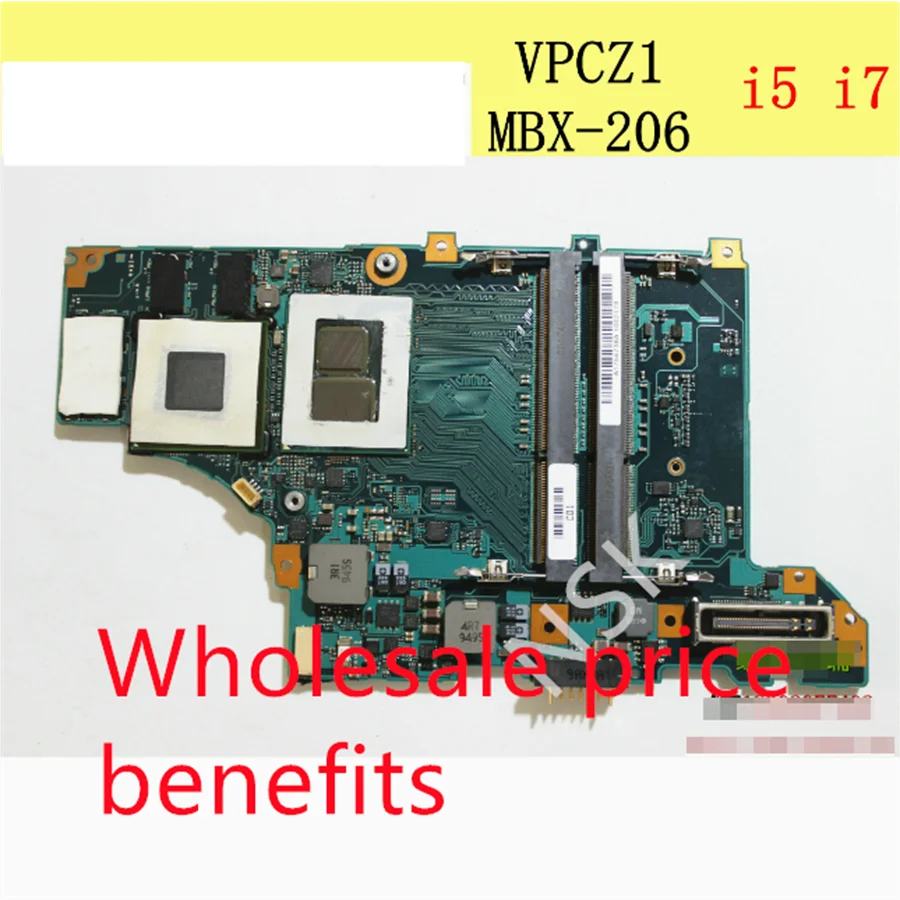 Original MBX-206 motherbaoard for Sony VPCZ1 VPCZ1390X i5 Discrete graphics i7-620m MBX-206 1-881-447-12 system board