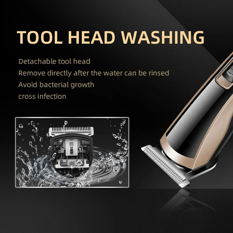 Kemei الكهربائية مقص الشعر اللاسلكي قابلة للشحن مقص شعر الطفل أداة التصميم الأصلي الرجال التهيأ مقص الشعر KM-418