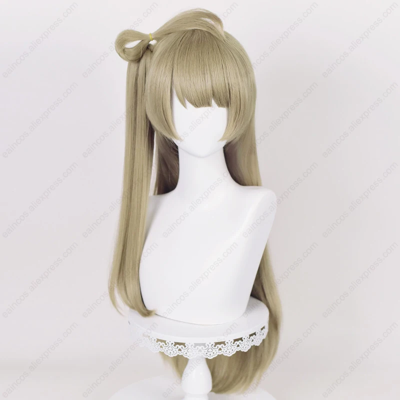 Anime Kotori Minami Cosplay Pruik 80Cm Lange Linnen Pruiken Hittebestendig Synthetisch Haar Halloween Feest Pruiken