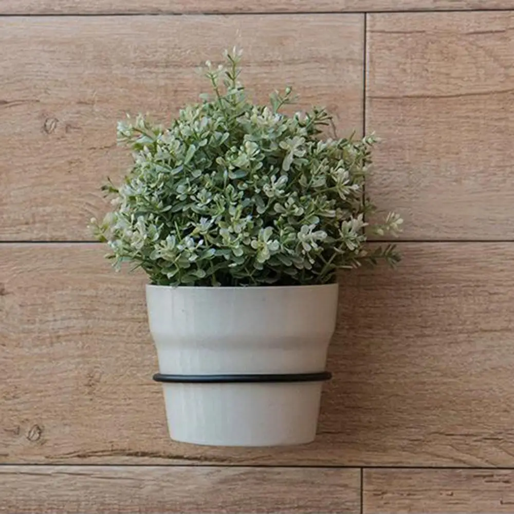 Metal Outdoor Decor Office Planter Pot Stand Wall Mounting Planters Rack Flower Pot Holder Ring