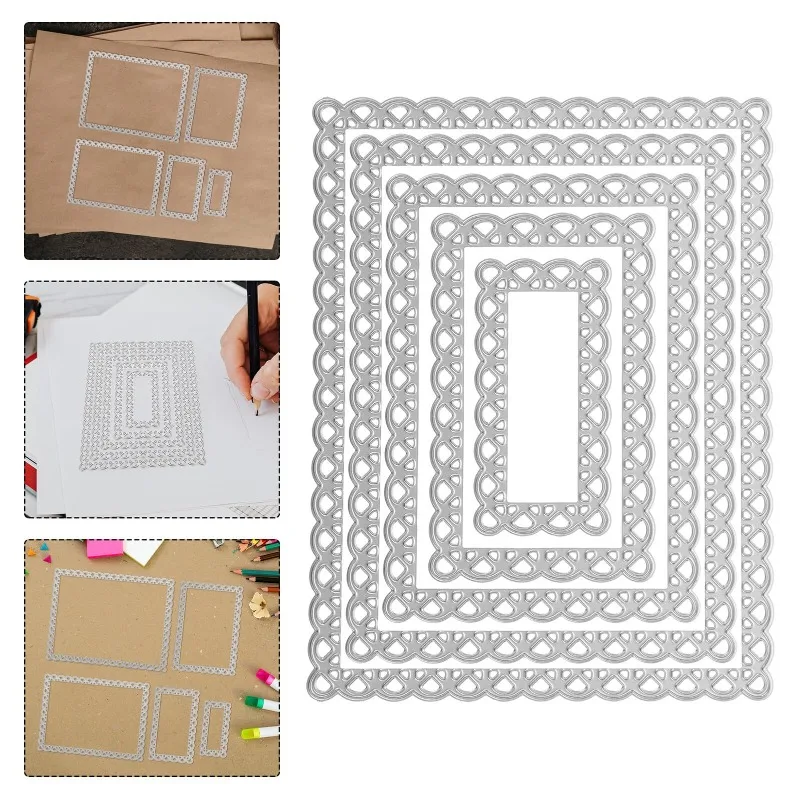 Metall-Präge-Stanzform für DIY-Scrapbooking, Puzzle-Stanzform, Album-Dekoration, geprägte Scrapbooking-DIY-Stanzform aus Kohlenstoffstahl