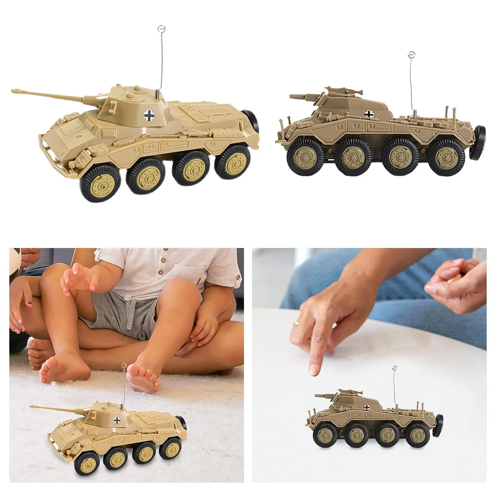 4D 1:72 German Tank Model Armored Tank for Educational Game DIY Activity