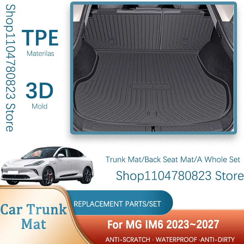 

Car Rear Trunk Mats For MG IM6 IM LS6 2023 2024 2025 2026 2027 Waterproof Storage Pads Cargo Liner Back Seat Covers Accessories