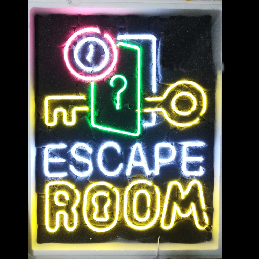 ESCAPE ROOM KEY Neon Sign Light Custom Handmade Real Glass Tube Game Store Shope Wall Decoration Display Lamp Gift 20