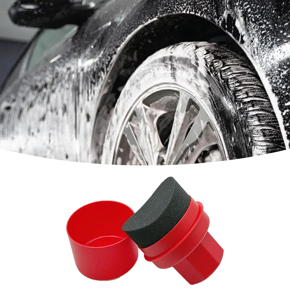 Multi-Purpose Applicator Wheel Polishing Tool Comfortable Grip Efficient Tire Care Scratch-Free Application 8.5*8.5*12 CM