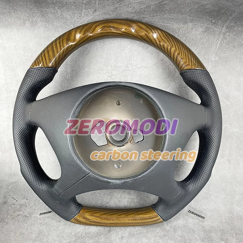 For Mercedes-Benz W219 W211 W230 W463 G 203 219 463 500 CLK CL (No Paddle Shifters Holes) Wood Car Steering Wheel