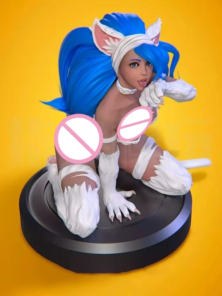 

1/24 Scale Resin Figure Felicia Cat kneeling Nsfw version Assemble Model Kit Unassembled and Unpainted 3D printing toy