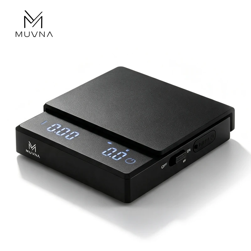 MUVNA Psyche Digital Coffee Scale High Precision Cyclic Rechargeable Espresso Electronic Scale Home Kitchen Barista Accessories