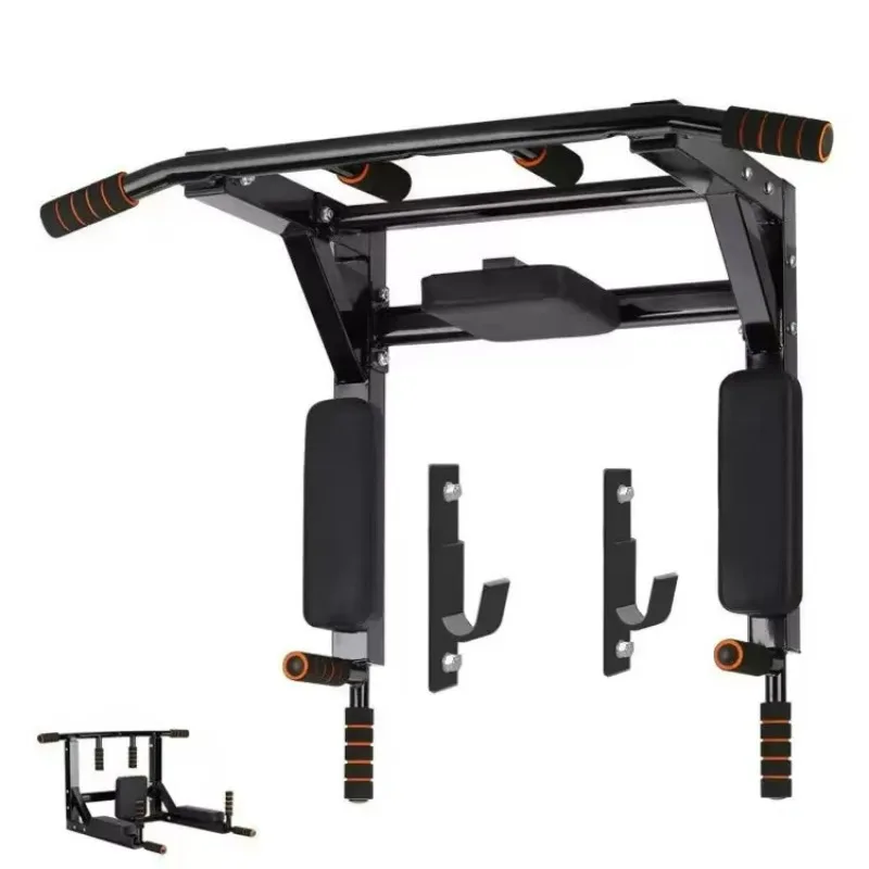 

Heavy Duty Fitness Dip Station Indoor Home Gym Workout Wall Mounted Pull Bar Multi-Function Horizontal Bar for Home