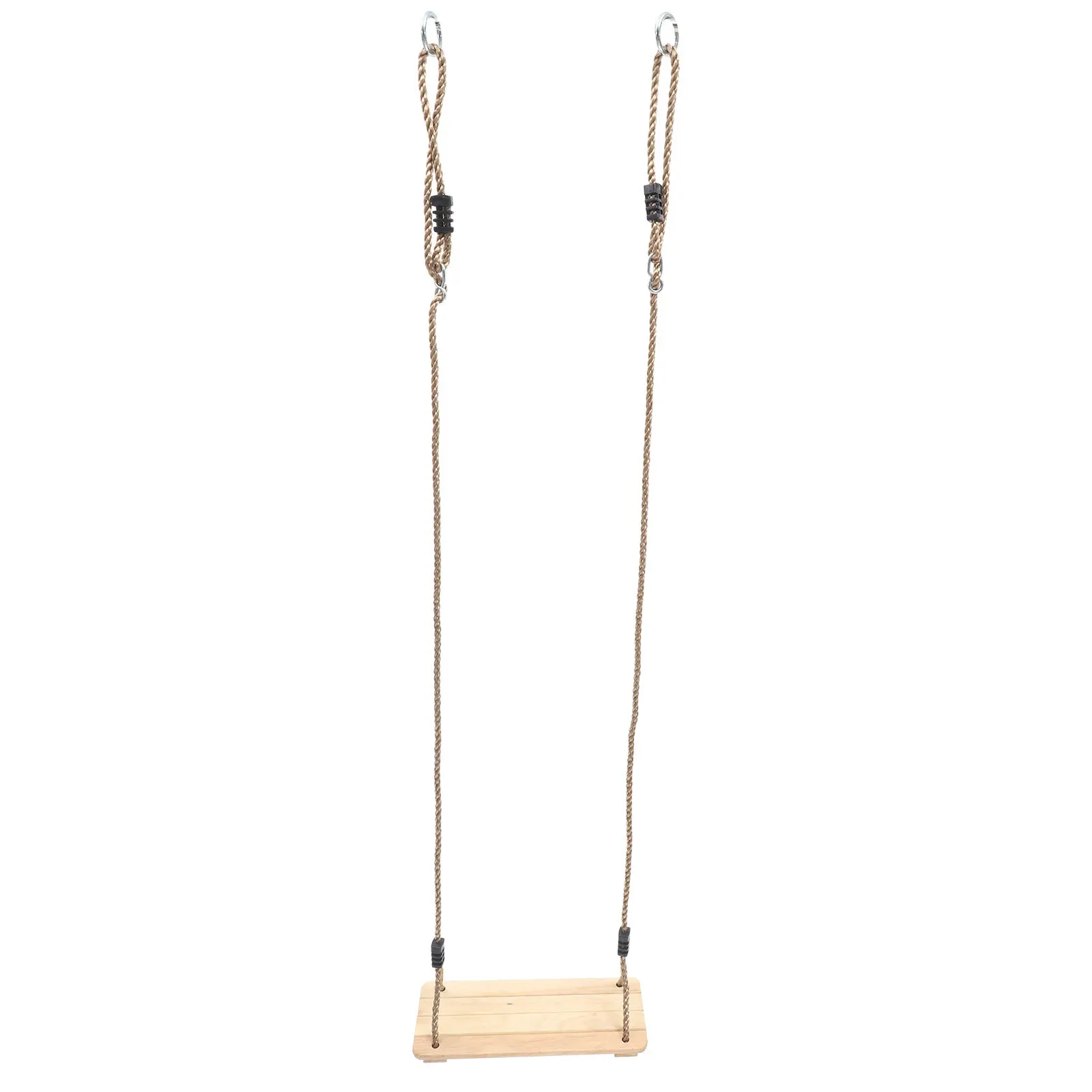 Chaise en bois de pin, siège suspendu en bois pour jardin intérieur et extérieur, balançoire en corde pour enfants, balançoire d'arbre décorative