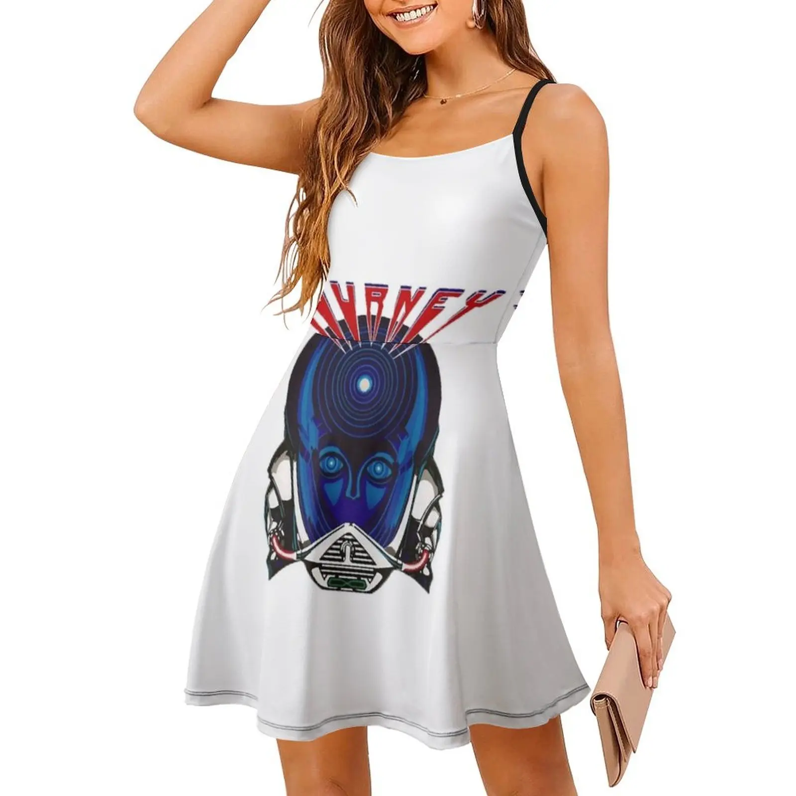 ستيف بيري ستيف بيري رحلة ستيف بيري 1977 1998 فستان نسائي أنيق للحفلات على شكل حرف a مع قصير/طويل/بدون أكمام