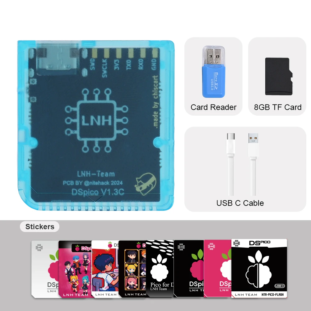 Chiscart DSpico USB C Version Game Cartridge For NDS NDSL DSi 3DS Consoles image 3