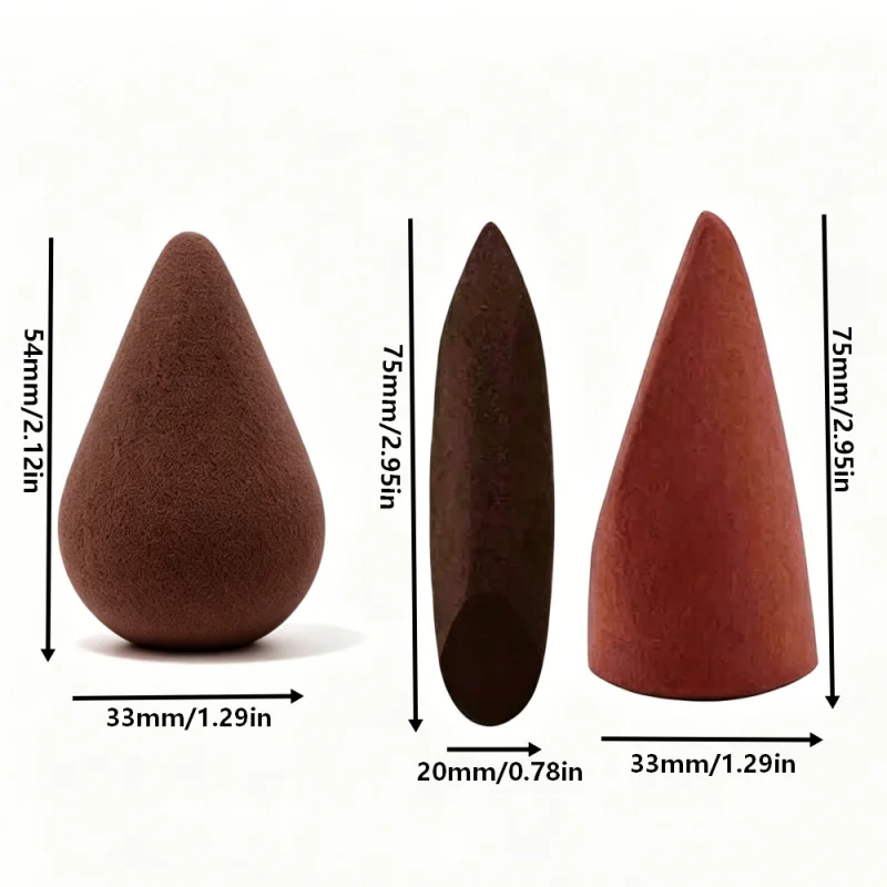 1PC Detailed Beauty Blending Sponge Brightening Extra-Soft Makeup Sponge Fingertip Shaped Dry Wet Use Cosmetic Tool Nose Contour