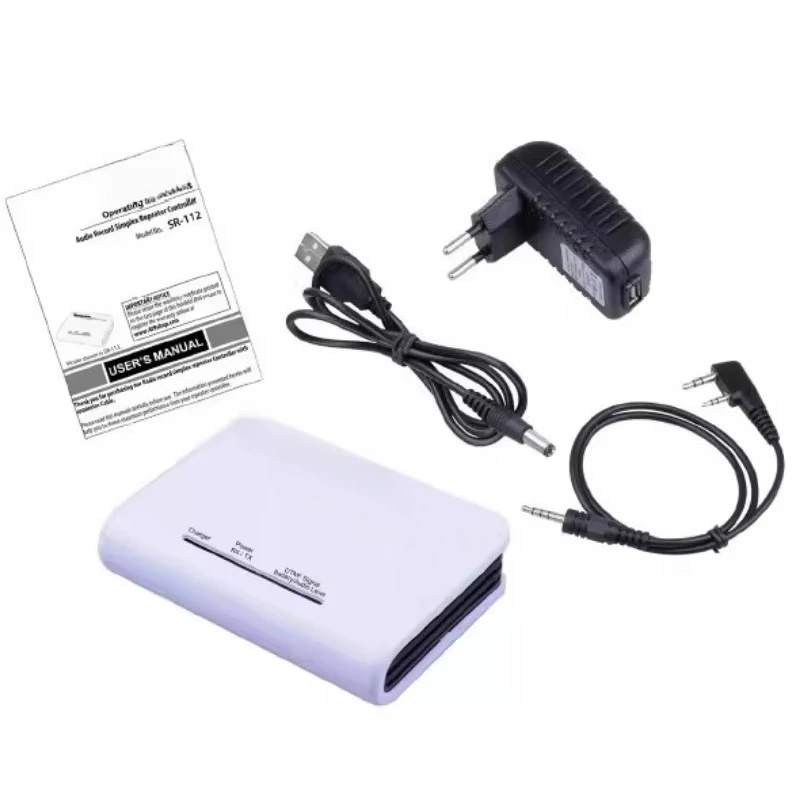SR-112 Wireless Intercom Recorder Simplex Repeater Relay Controller Multifunctional Voice Recording Device