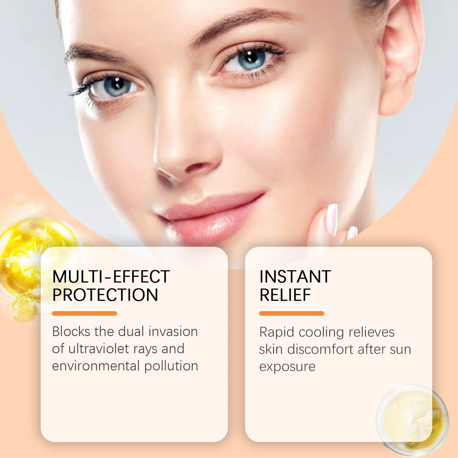 كريم واقي من الشمس متوهج بعامل حماية من الشمس بعامل حماية من الشمس 40+ للتحكم في الزيوت وتفتيح الوجه ومضاد للأكسدة يدوم طويلاً كريم واقي من الأشعة فوق البنفسجية #2