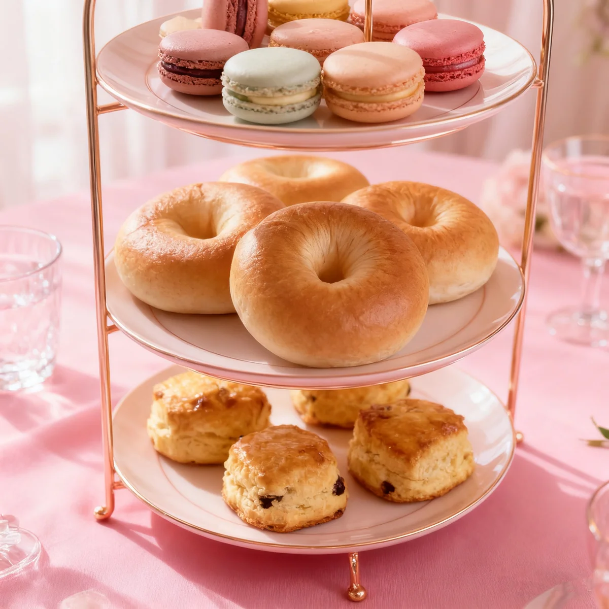 Hyperrealistische Bagel-Requisite – künstliches Brot für Fotografie, Café-Display, Heimküchendekoration und künstliche Lebensmitteldekoration – Detail 4