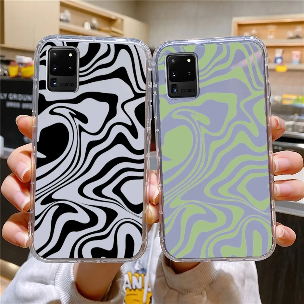 Liquid Swirl Abstract Pattern Phone Case For Samsung Galaxy A52 A12 A51 S21 Edge S22ULTRA S23 S20LITE Plus ultra Cover