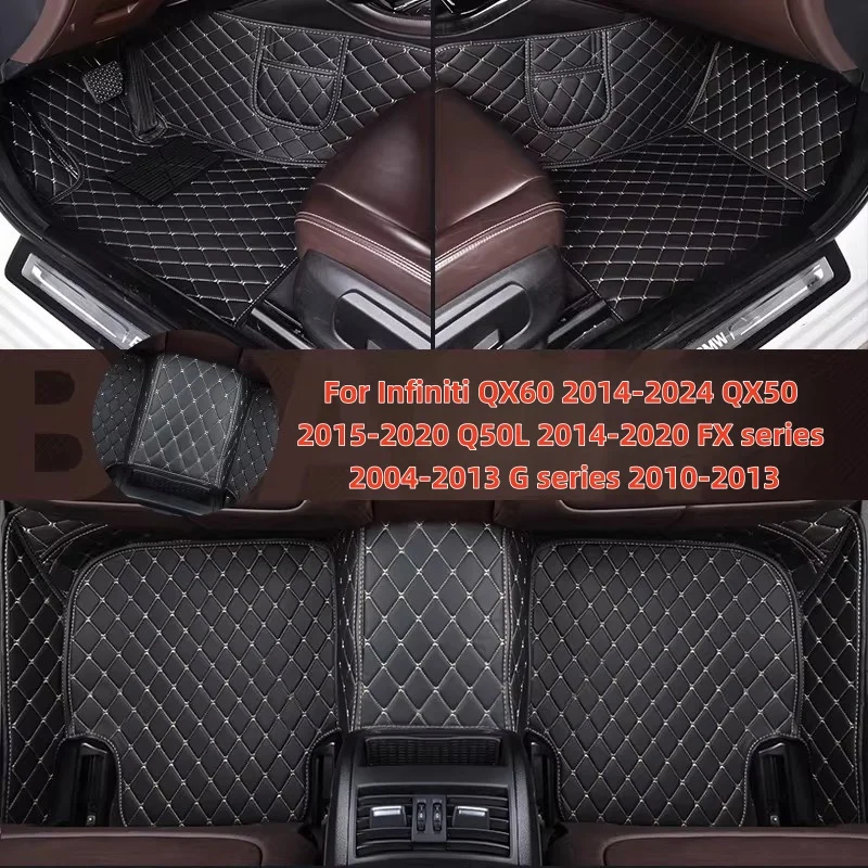 

Custom Car Floor Mats Anti Slip 2014-2024 QX50 2015-2020 Q50L 2014-2020 FX series 2004-2013 Carpets Foot Coche For Infiniti QX60