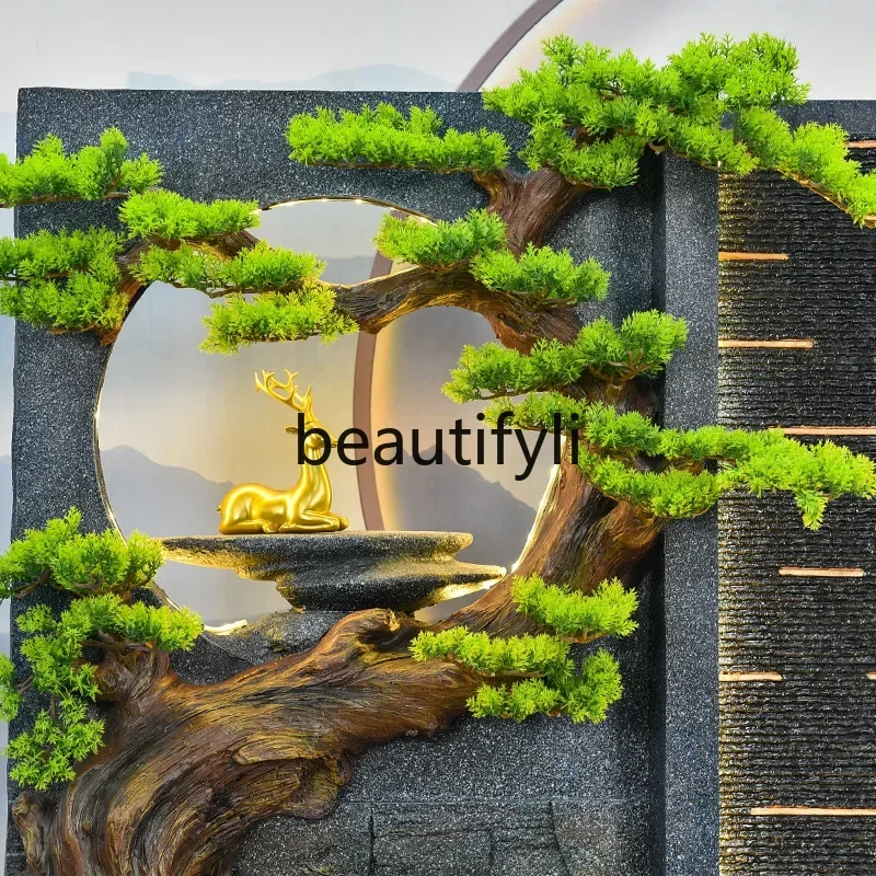 

Cy56 Water curtain wall, running water screen, courtyard, balcony, rockery, fountain landscaping, circulating water feng shui w