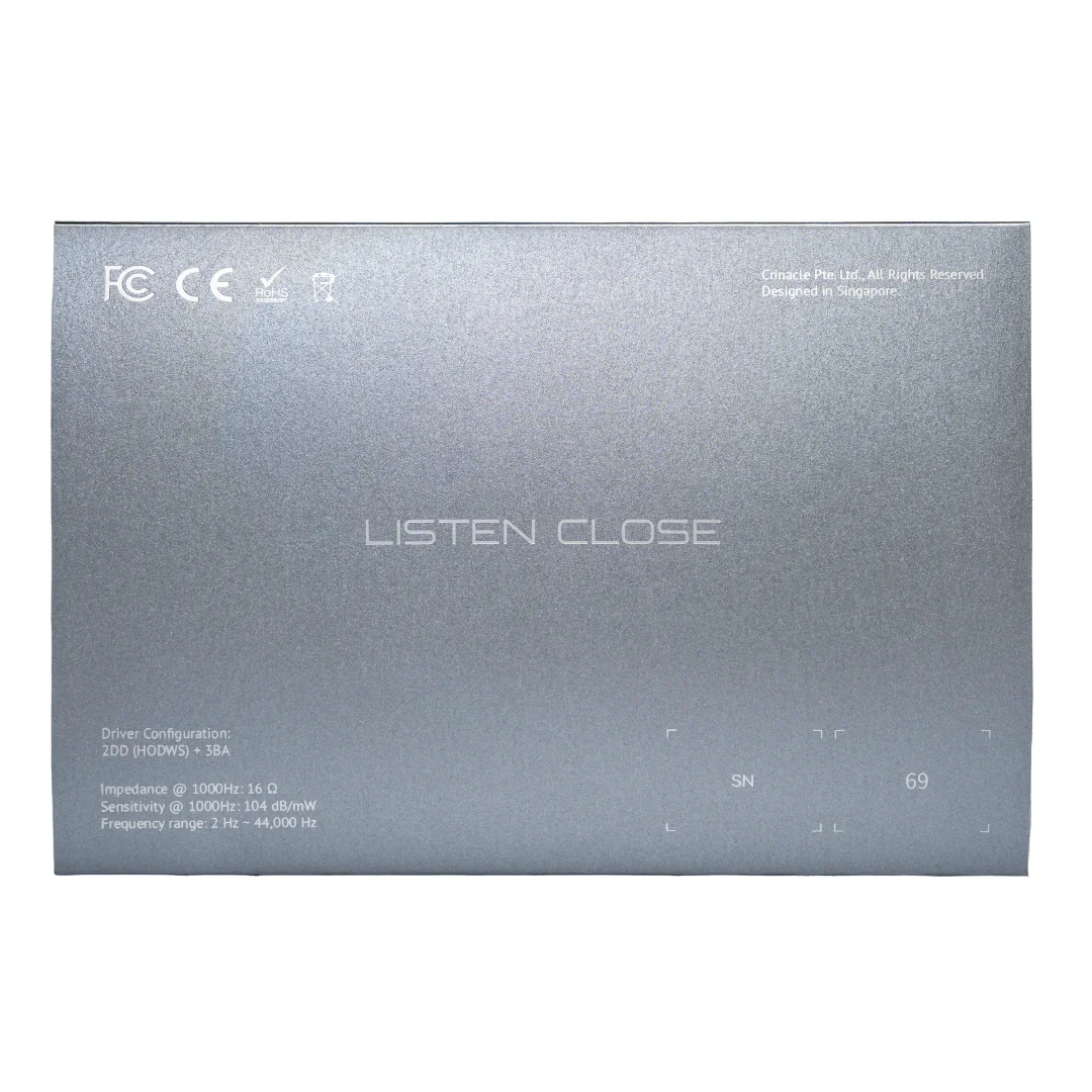 CrinEar Referenz Dual-Subwoofer Dynamische Treiber In-Ear-Monitor HIFI-Kopfhörer mit Speziell Angepasster Neutraler Abstimmung – Detail 5