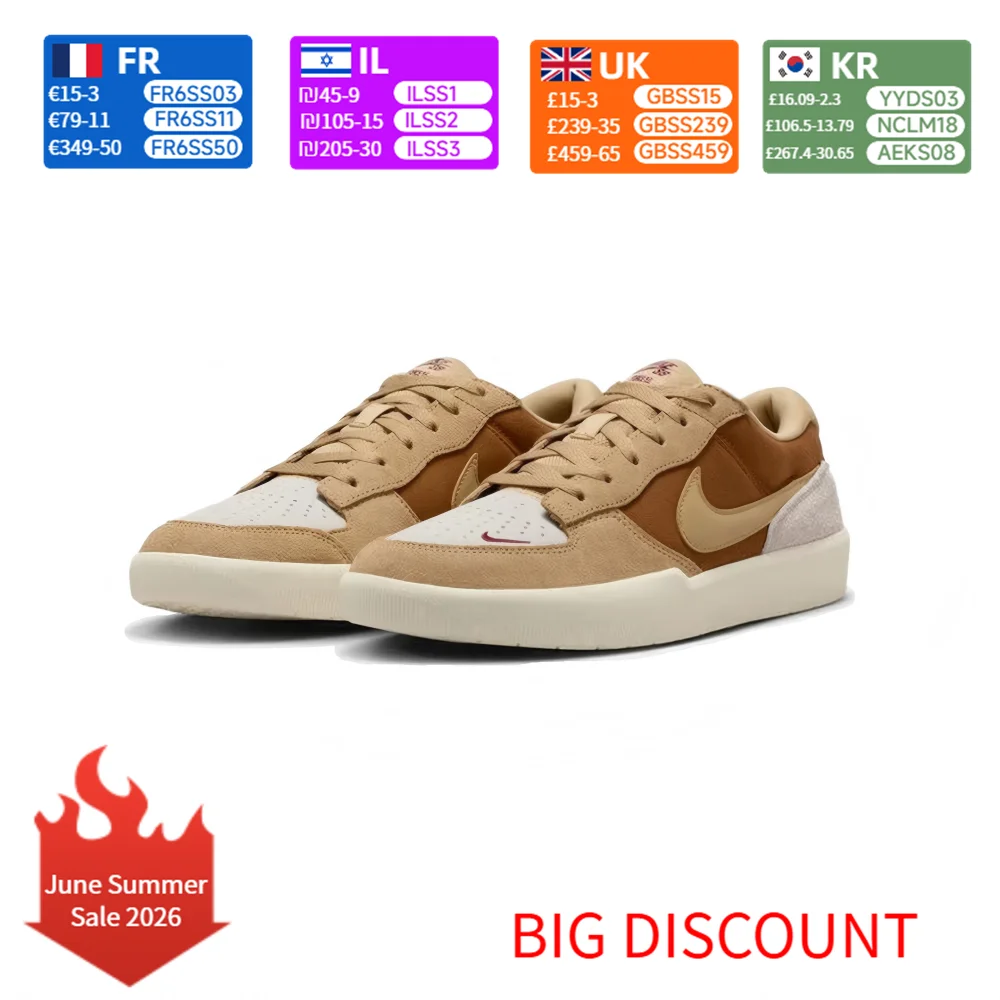 Nike SB Force 58 Mens Skateboarding Shoes Durable Suede Classic Retro Comfort Support DV5477-202