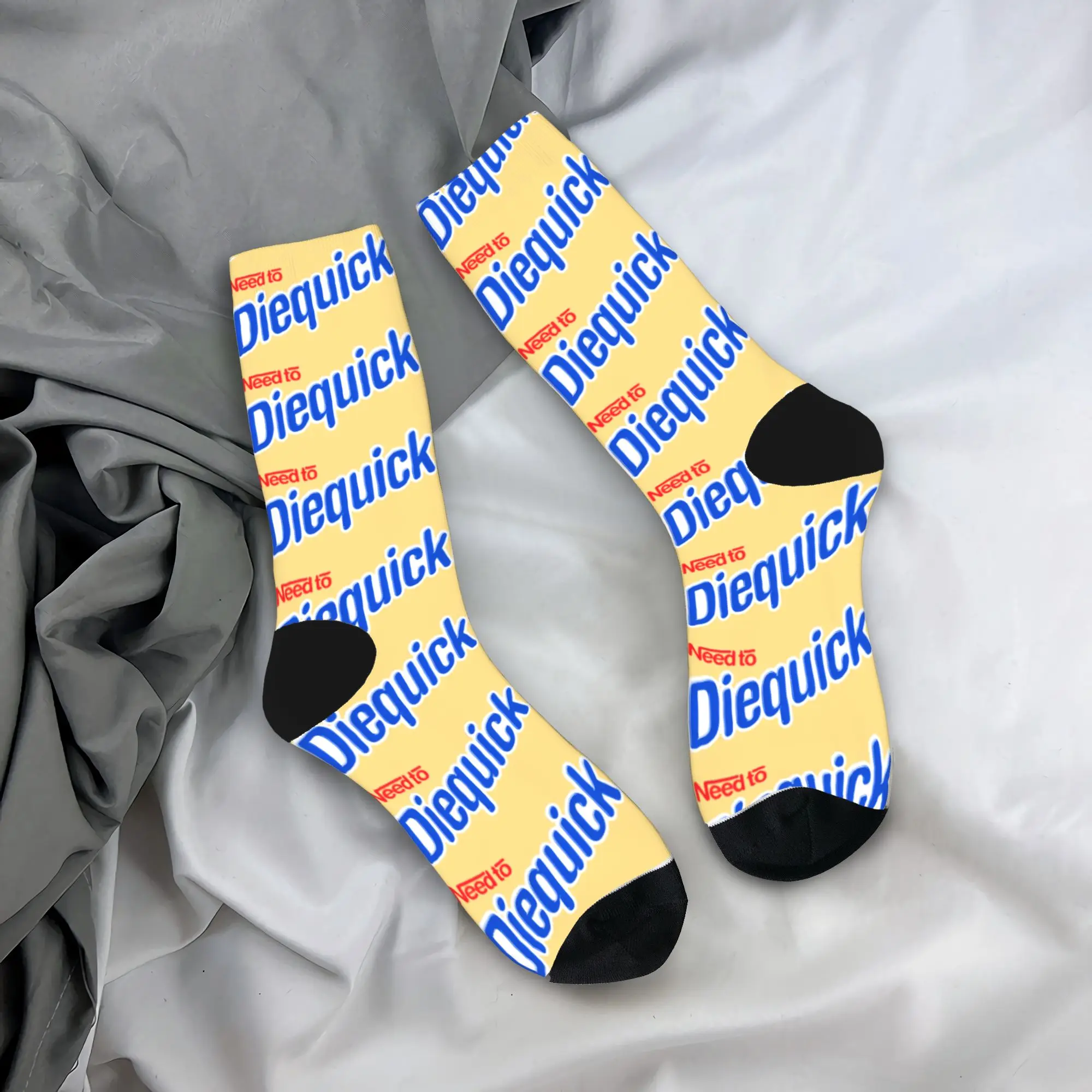 Calcetines Nesquik de Leche con Chocolate, Calcetines Divertidos de Otoño para Hombre, Calcetines Medios Suaves con Estampado, Calcetines Deportivos Antideslizantes para Exteriores