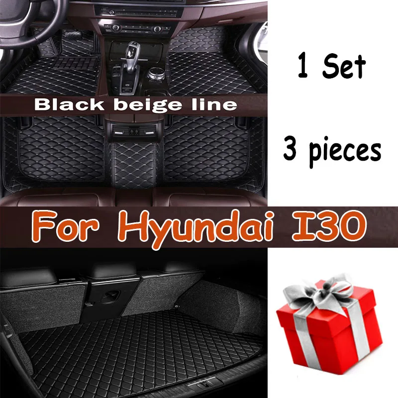 

Custom Made Leather Car Floor Mats For Hyundai I30 2009 2010 2011 2012 2013 2014 2015 Carpets Rug Foot Pads Accessories