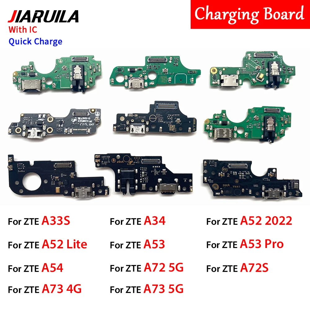 

USB Charging Flex Cable Dock Connector Port Board Charge Flex For ZTE A33S A34 A52 2022 Lite A53 Pro A54 A72 A73 5G A72S A73 4G