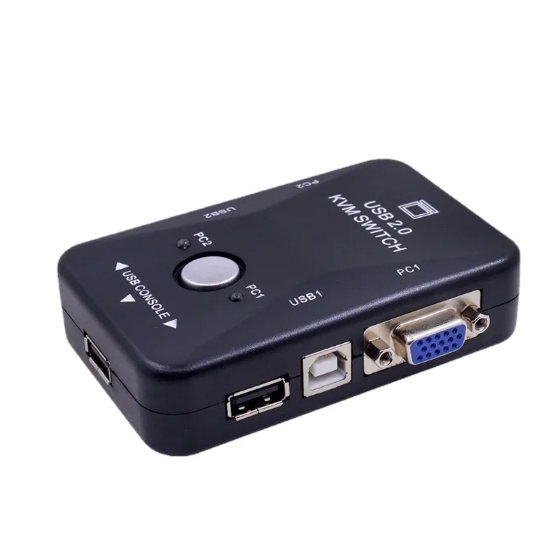 Factory Direct Sale 2-Port Manual USB KVM Switch - USB 2.0 Switcher