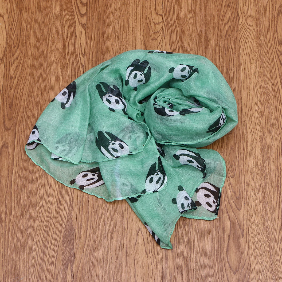 

Panda Print Scarf Shawl Ladies Scarves Vacation Bufandas Women Voile Printing Miss