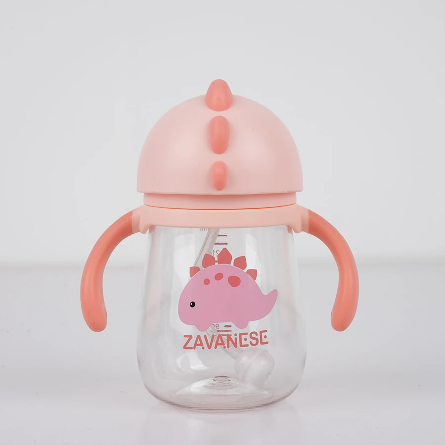 Little Dinosaur Drinking Cup Baby Sippy Cup Infant Straw Cup Portable High-Quality Water Cup for Infants