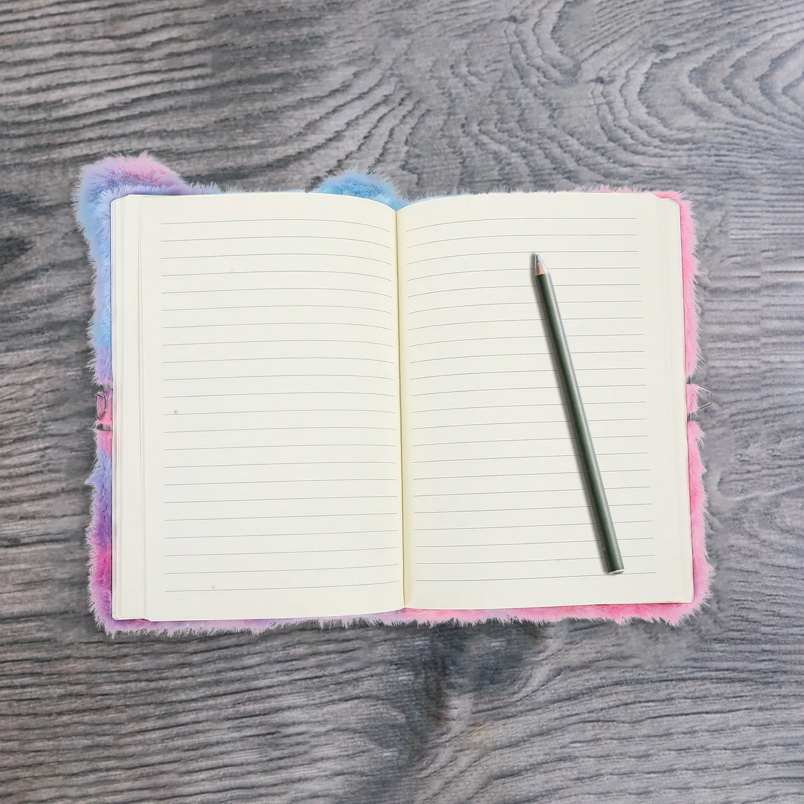 Adorable Cartoon Animal Notebook with Privacy Lock Soft Texture Journal Book for School Office Use