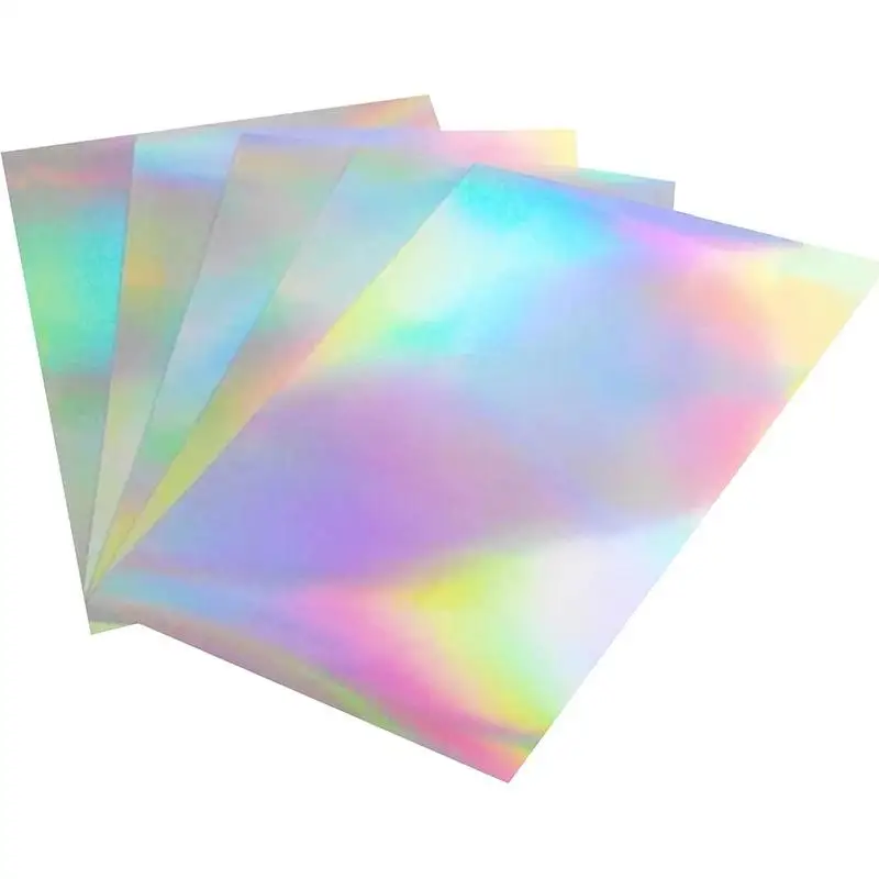 

Голографическая наклейка со звездами песка, бумага 21X29 см, блестящая прозрачная голографическая накладка, пленка для холодного ламинирования, самоклеящаяся